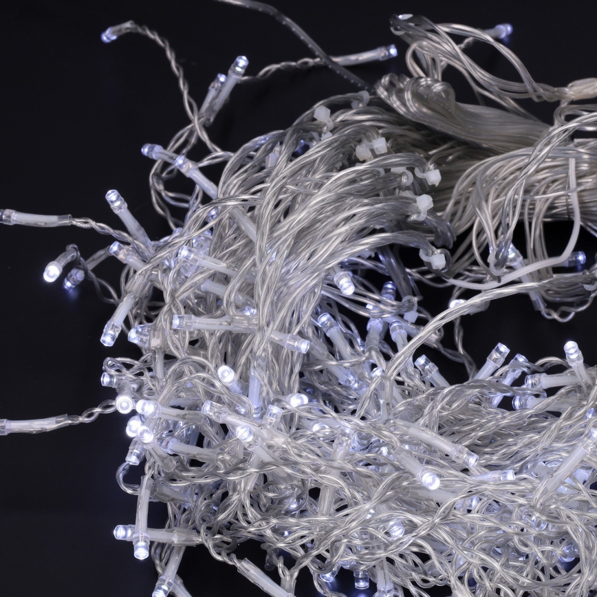 Brilagi - Catena luminosa natalizia LED per esterni 400 LED/8 funzioni 23 m IP44 bianco freddo