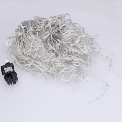 Brilagi - Catena luminosa natalizia LED per esterni 400 LED/8 funzioni 23 m IP44 bianco freddo