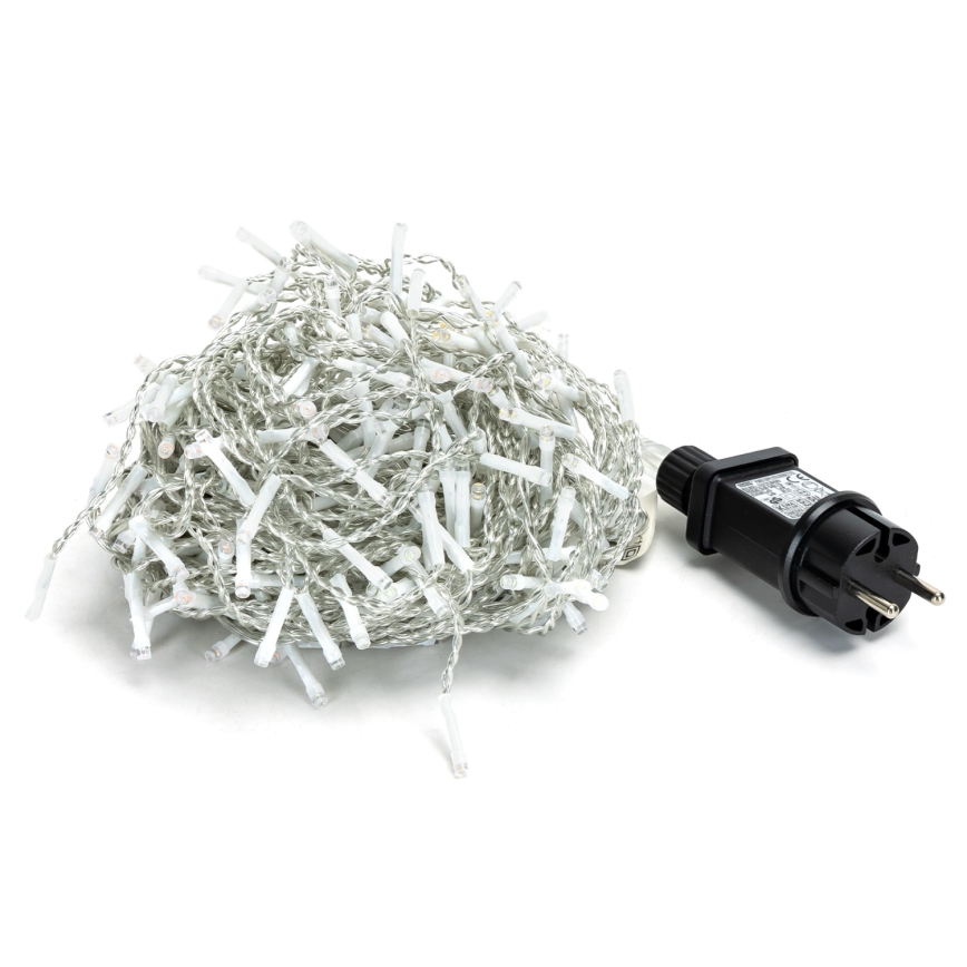 BRILAGI - Catena luminosa natalizia LED per esterni 400 LED/8 funzioni 23x0,6m IP44 bianco freddo