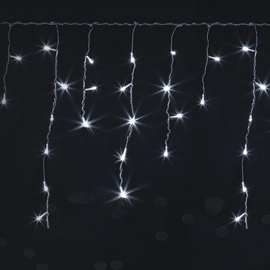 Brilagi - Catena luminosa natalizia LED per esterni 400xLED/8 funzioni 23x0,6m IP44 bianco freddo