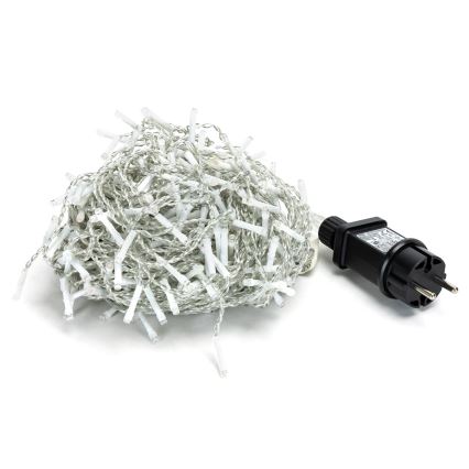 Brilagi - Catena luminosa natalizia LED per esterni 400xLED/8 funzioni 23x0,6m IP44 bianco freddo