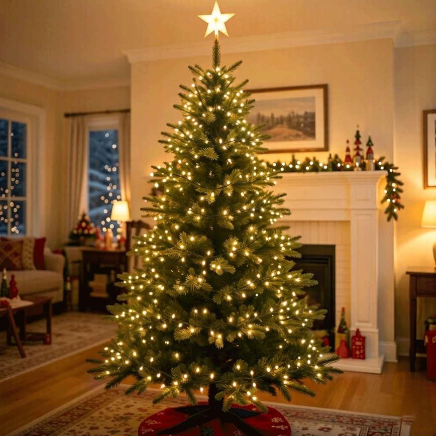BRILAGI - Catena luminosa solare a LED per Natale 100xLED/8 funzioni 12 m 800 mAh IP65 bianco caldo