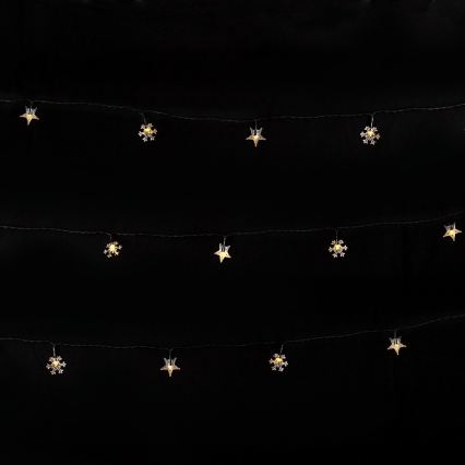 BRILAGI - catena luminosa solare natalizia a LED 50xLED/8 funzioni 12m 800 mAh IP65 bianco caldo