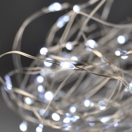 Brilagi - Catena natalizia LED 100xLED/3xAA 10m bianco freddo