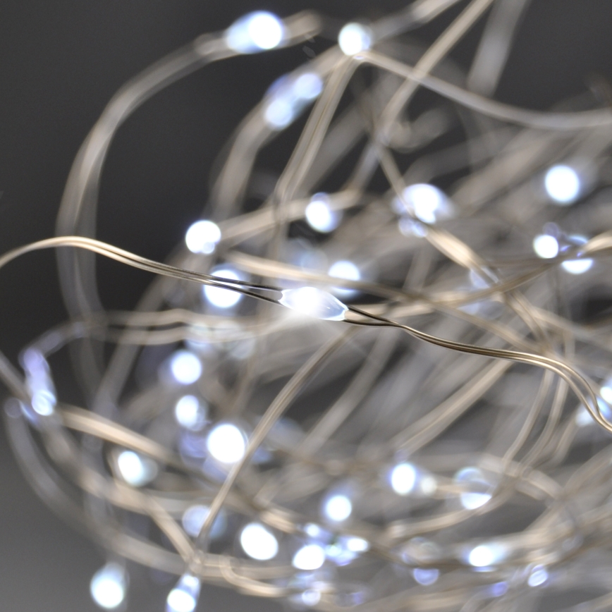 Brilagi - Catena natalizia LED 100xLED/3xAA 10m bianco freddo