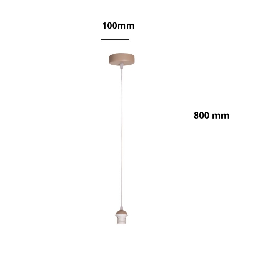 Brilagi - Cavo di alimentazione PARTY 1xE27/60W/230V Ø 10 cm beige