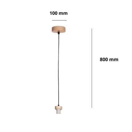 Brilagi - Cavo di alimentazione PARTY 1xE27/60W/230V Ø 10 cm rovere