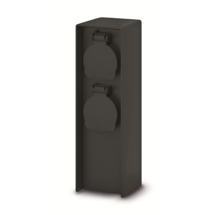Brilagi - Colonna da esterno con 2 prese 230 V IP44 SCHUKO