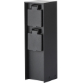 Brilagi - Colonna prese da esterno PILLAR, 2 prese Schuko, 230 V, IP44, nera