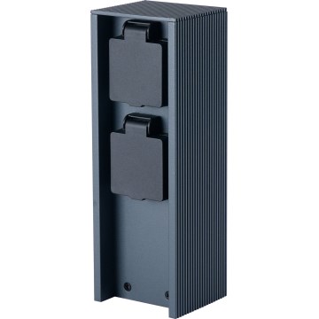 Brilagi - Colonnina da esterno PILLAR 2Z SCHUKO 230V IP44 antracite
