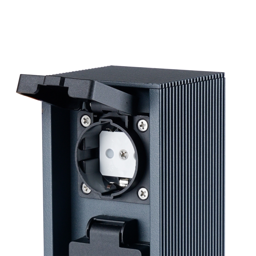 Brilagi - Colonnina da esterno PILLAR 2Z SCHUKO 230V IP44 antracite
