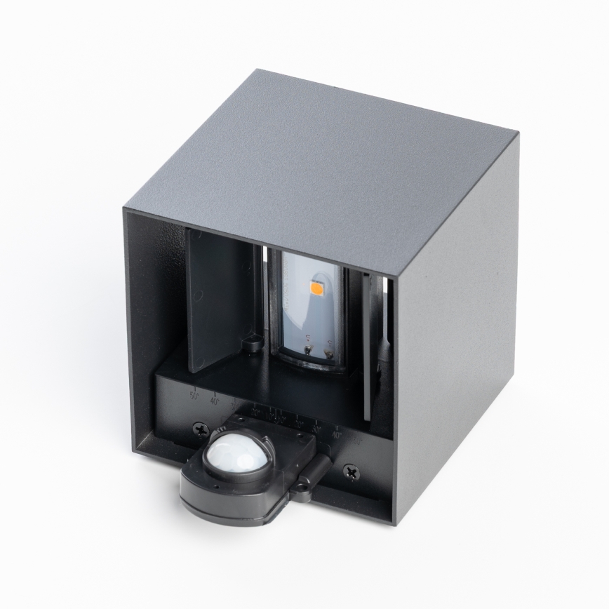 BRILAGI - Applique da esterno con sensore CUBE LED/6W/230V antracite IP65