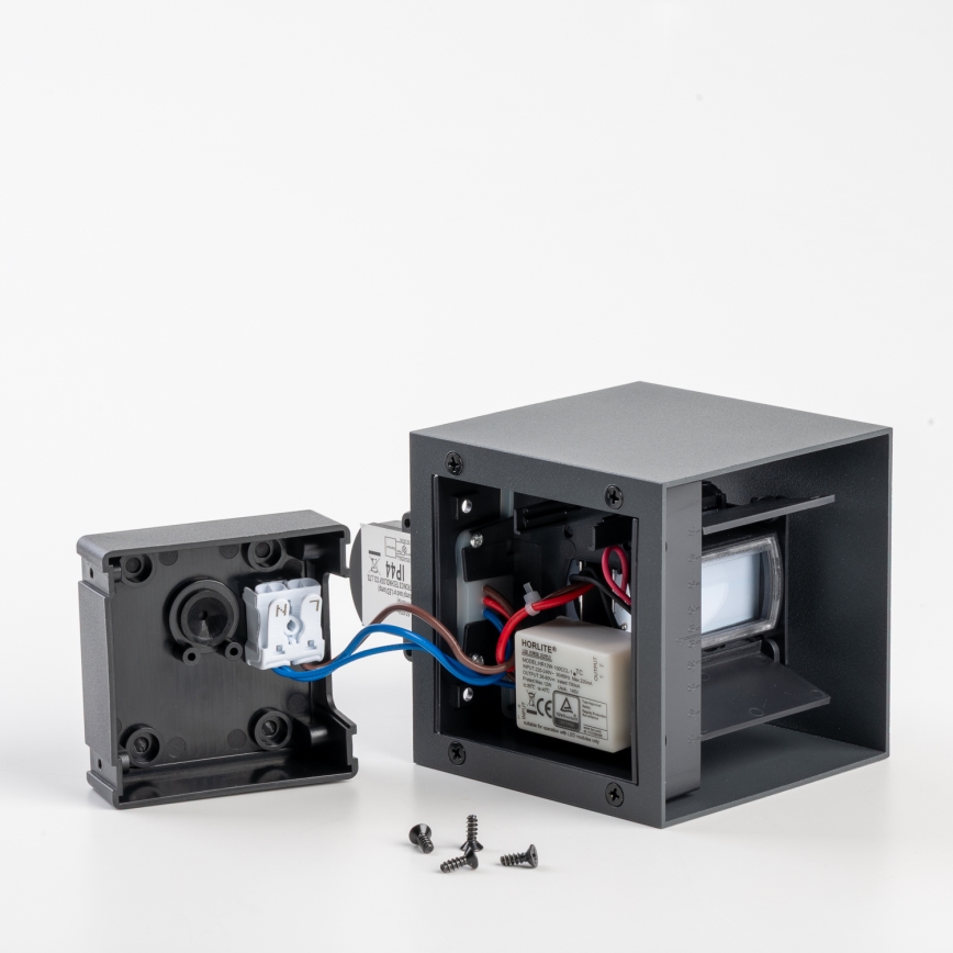 BRILAGI - Applique da esterno con sensore CUBE LED/6W/230V antracite IP65