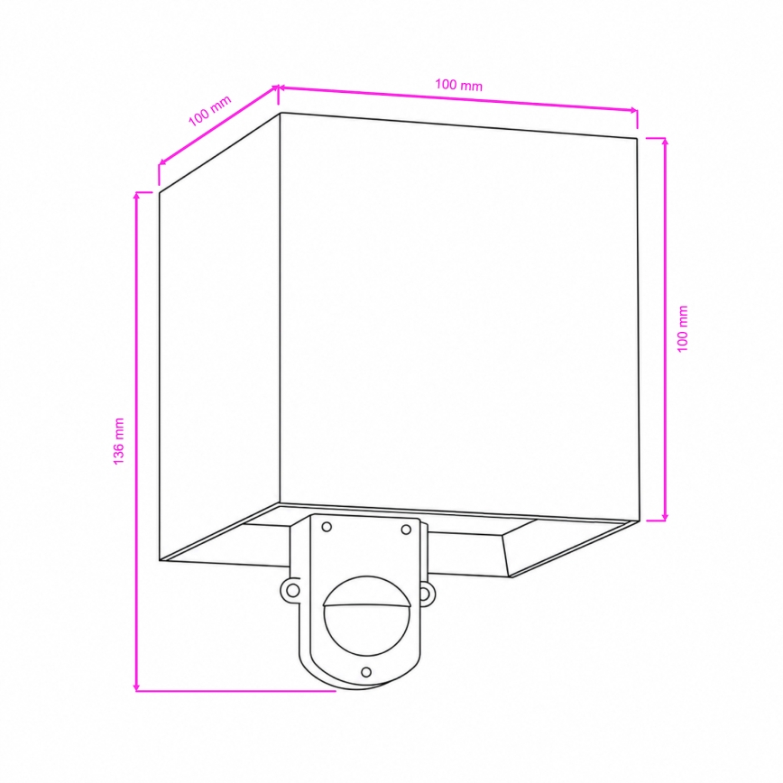 BRILAGI - Applique da esterno con sensore CUBE LED/6W/230V antracite IP65