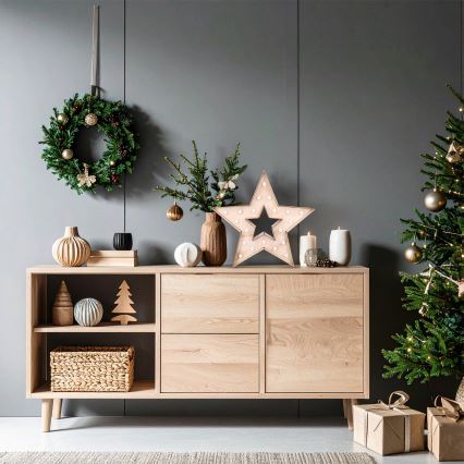 Brilagi - Decorazione natalizia a LED, 2x AA, 38x40 cm, stella