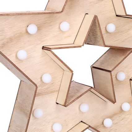 Brilagi - Decorazione natalizia a LED, 2x AA, 38x40 cm, stella