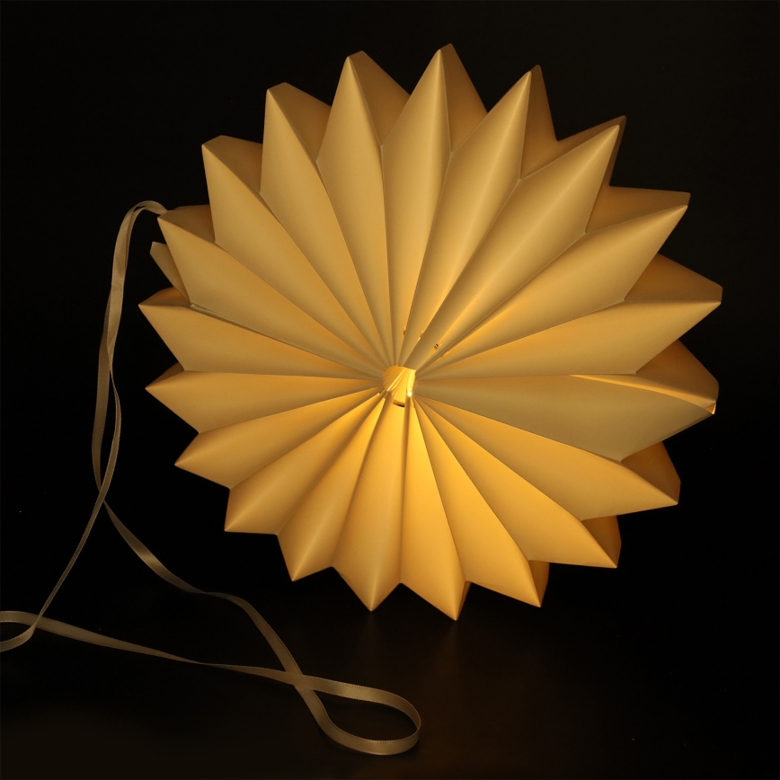 Brilagi - Decorazione natalizia a LED, fiocco di neve, 32 cm, alimentazione 2xAA