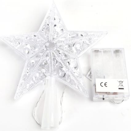 BRILAGI - LED Decorazione natalizia LED/3xAA 21 cm stella multicolore