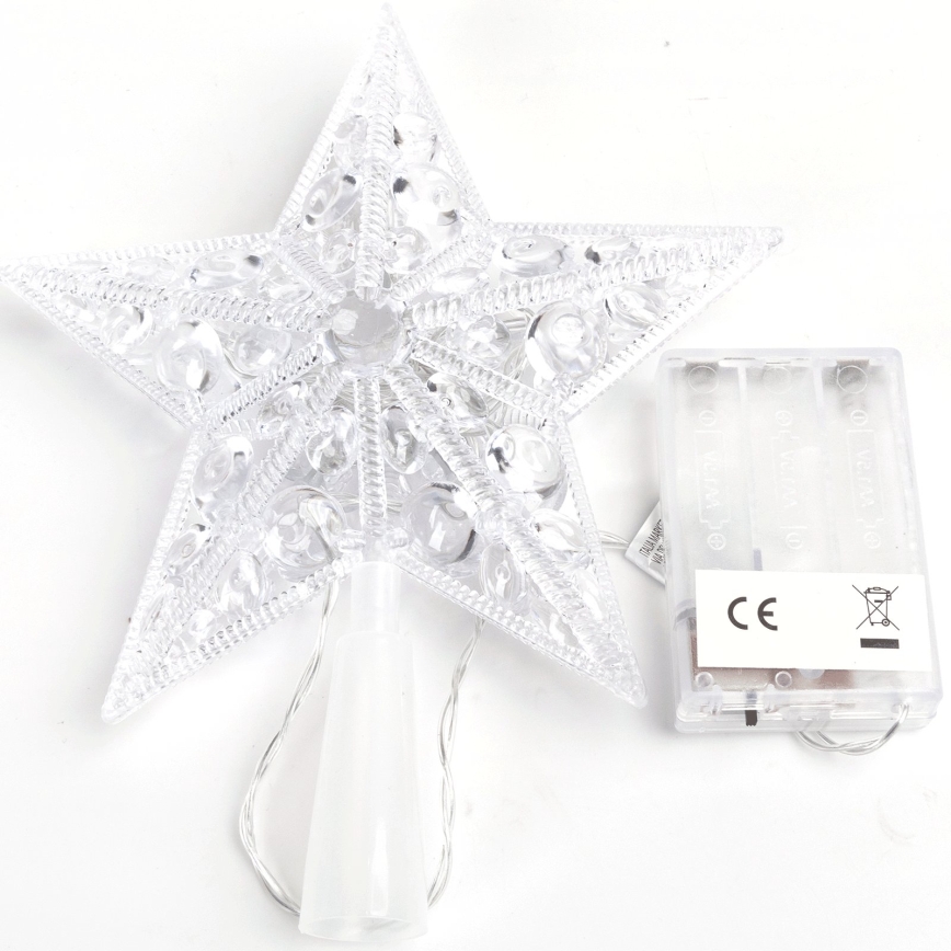 BRILAGI - LED Decorazione natalizia LED/3xAA 21 cm stella multicolore