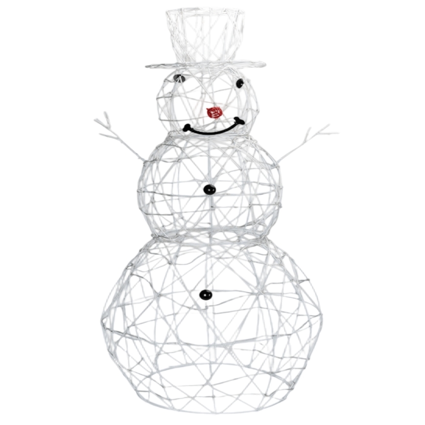 Brilagi - LED decorazione natalizia per esterni LED/3,6W/31/230V 6500K 90 cm IP44 pupazzo di neve