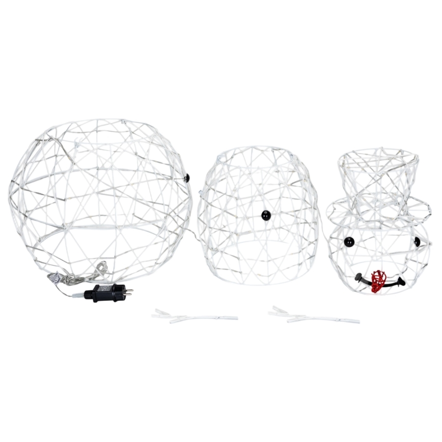 Brilagi - LED decorazione natalizia per esterni LED/3,6W/31/230V 6500K 90 cm IP44 pupazzo di neve