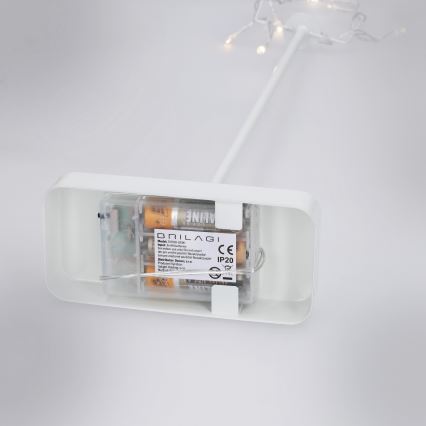 Brilagi - Decorazione natalizia a LED, stella 62x40 cm, alimentazione 3xAA