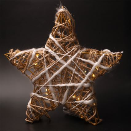 Brilagi - Decorazione natalizia a LED, stella, alimentazione 2xAA