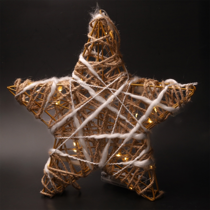 Brilagi - Decorazione natalizia a LED, stella, alimentazione 2xAA