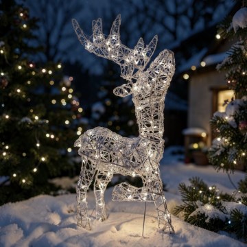 BRILAGI - Decorazione natalizia da esterno a LED, 3,3 W, 230 V, IP44, 60 x 37 cm, renna