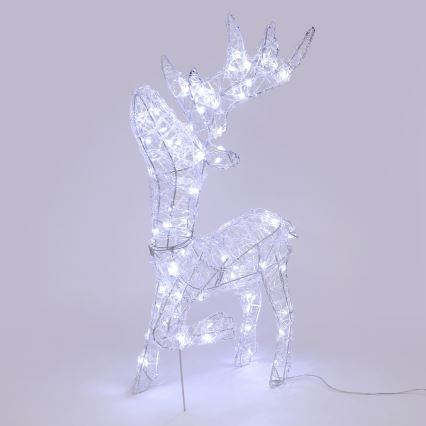 BRILAGI - Decorazione natalizia da esterno a LED, 3,3 W, 230 V, IP44, 60 x 37 cm, renna