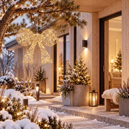 BRILAGI - Decorazione natalizia da esterno a LED 3,3W/230V IP44 con fiocco