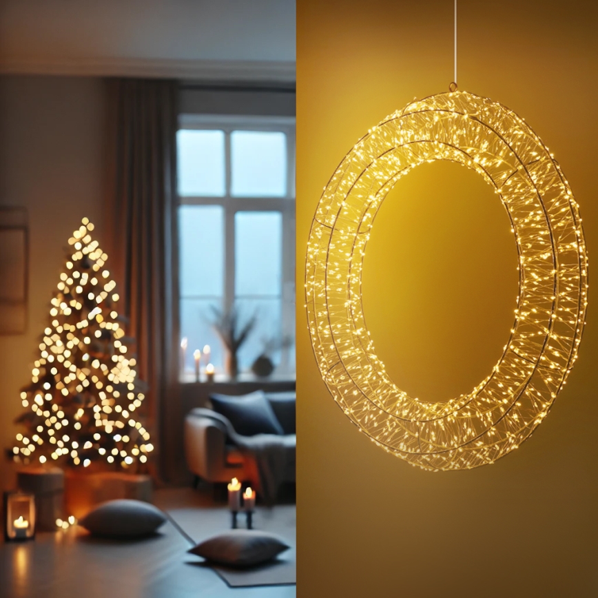 Brilagi - Decorazione natalizia da esterno a LED/6W/230V IP44 50 cm ghirlanda