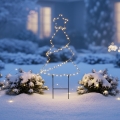 BRILAGI - Decorazione natalizia da esterno a LED LED/3xAA IP44 68x29 cm albero