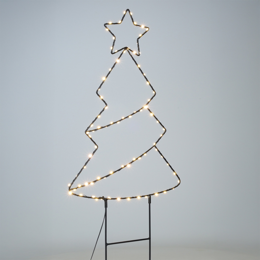 Brilagi - Decorazione natalizia da esterno a LED LED/3xAA IP44 68x29 cm albero