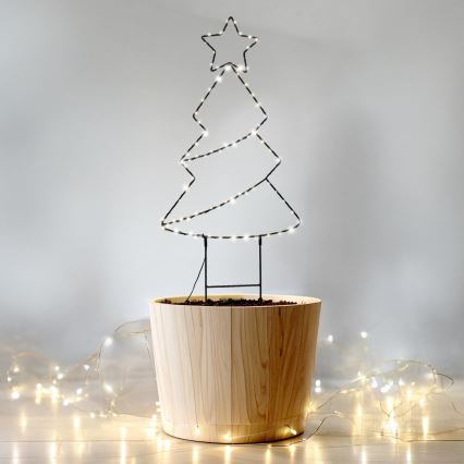 Brilagi - Decorazione natalizia da esterno a LED LED/3xAA IP44 68x29 cm albero