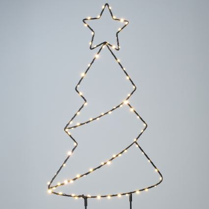 Brilagi - Decorazione natalizia da esterno a LED LED/3xAA IP44 68x29 cm albero