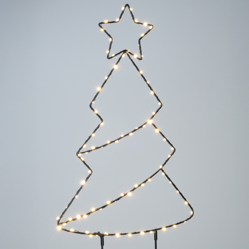 Brilagi - Decorazione natalizia da esterno a LED LED/3xAA IP44 68x29 cm albero