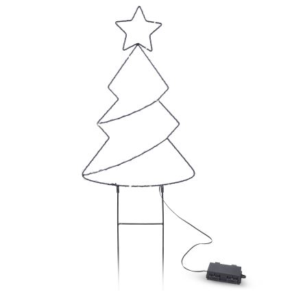 Brilagi - Decorazione natalizia da esterno a LED LED/3xAA IP44 68x29 cm albero