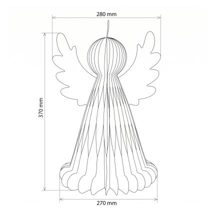 BRILAGI - Decorazione natalizia LED/3xAA angelo