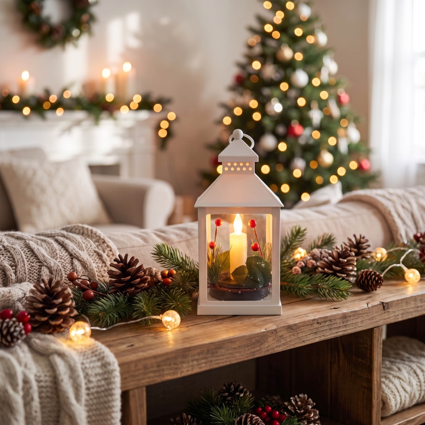 BRILAGI - decorazione natalizia LED/3xAAA lanterna bianca