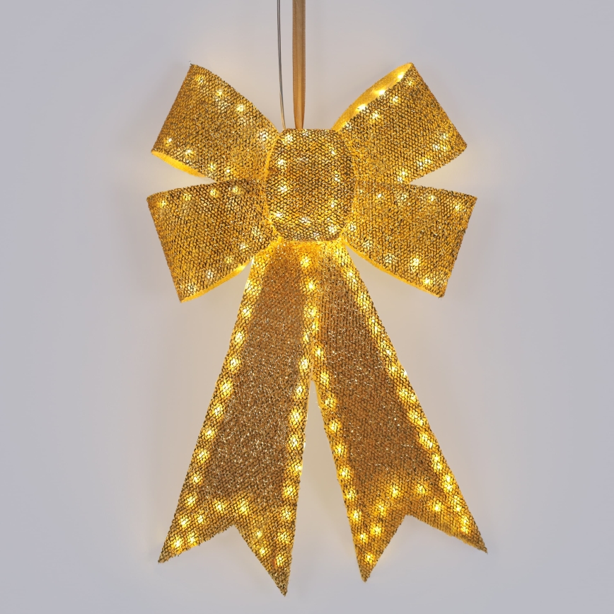 BRILAGI - Decorazione natalizia LED da esterno LED/3,3W/230V IP44, fiocco dorato