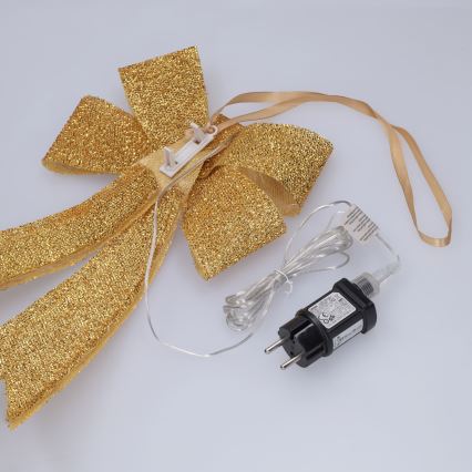 BRILAGI - Decorazione natalizia LED da esterno LED/3,3W/230V IP44, fiocco dorato