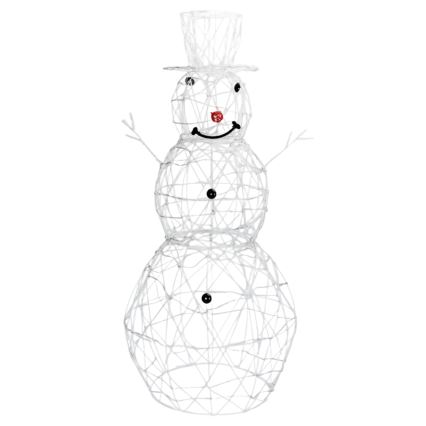 Brilagi - Decorazione natalizia da esterno a LED/3,6W/31/230V 6500K 60 cm IP44 pupazzo di neve