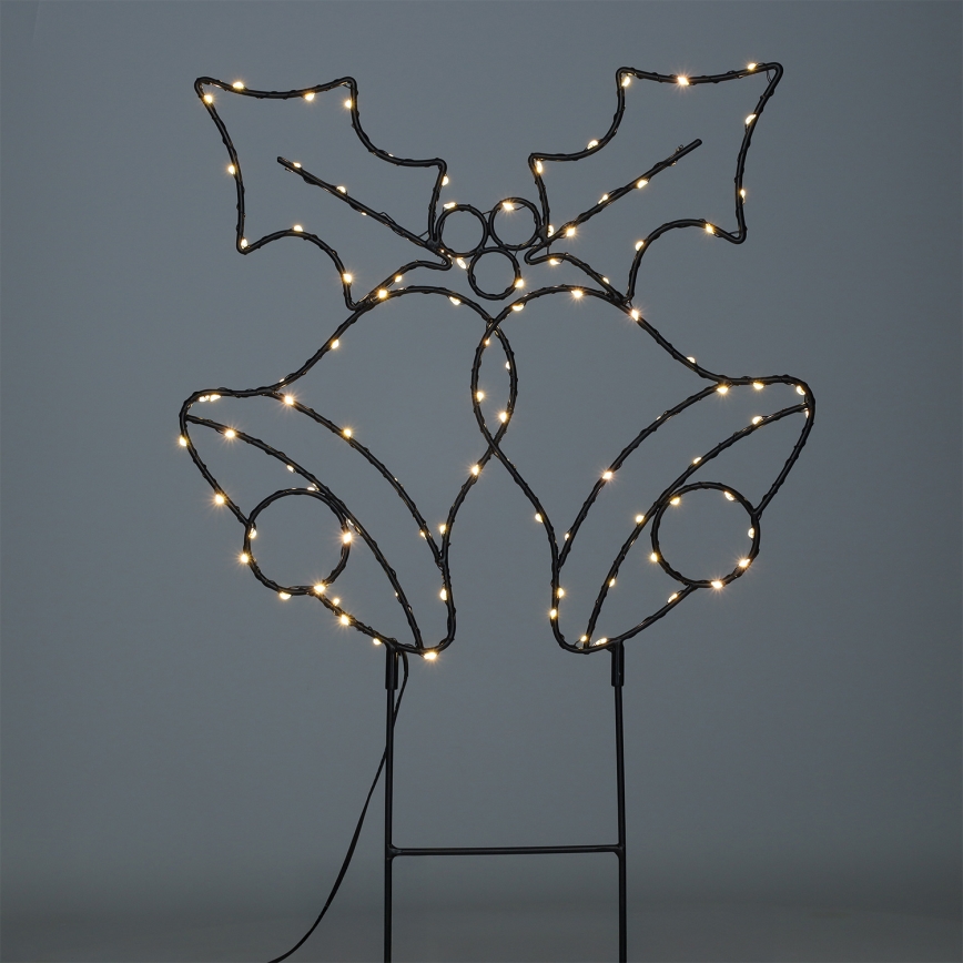 Brilagi - Decorazione natalizia LED da esterno LED/3xAA IP44 55x32 cm campanelle
