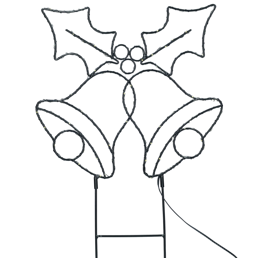 Brilagi - Decorazione natalizia LED da esterno LED/3xAA IP44 55x32 cm campanelle