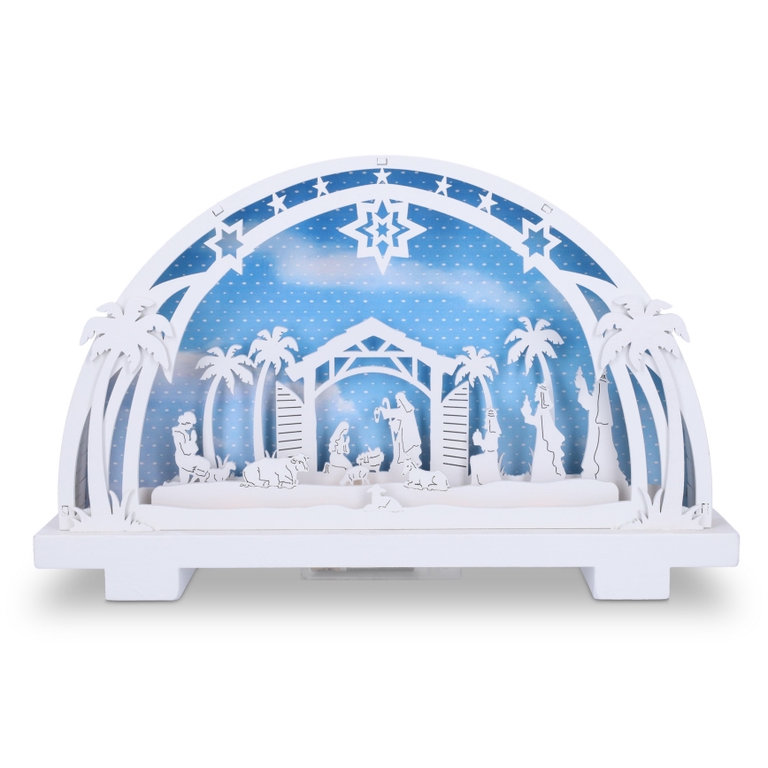 Brilagi - Decorazione natalizia LED LED/2xAA presepe