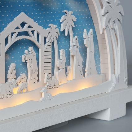 Brilagi - Decorazione natalizia LED LED/2xAA presepe