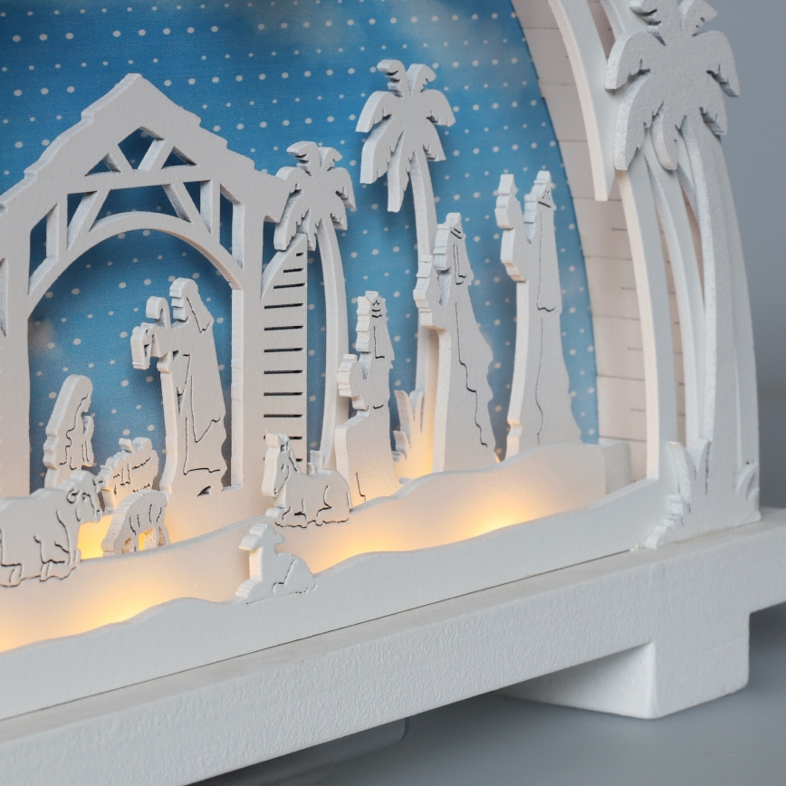 Brilagi - Decorazione natalizia LED LED/2xAA presepe