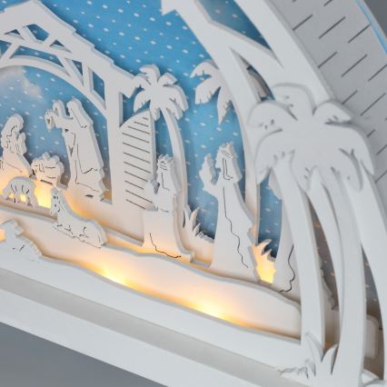 Brilagi - Decorazione natalizia LED LED/2xAA presepe