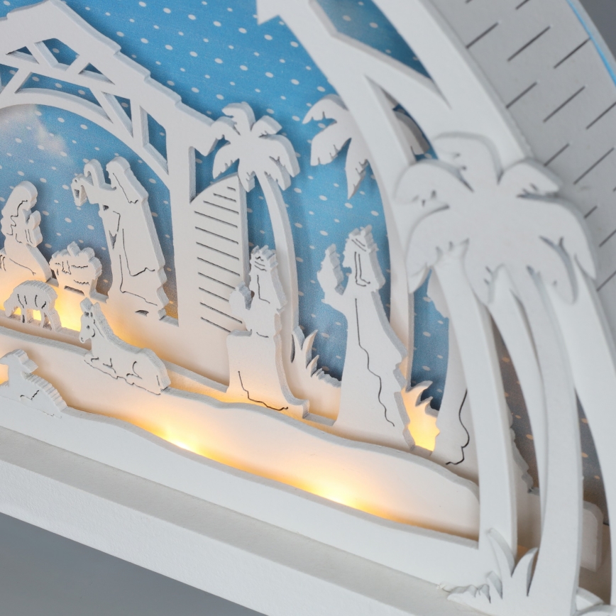 Brilagi - Decorazione natalizia LED LED/2xAA presepe